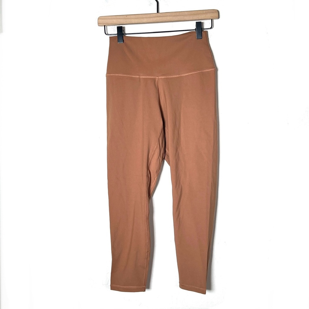 Yunoga brown athletic legging pants size small S B197